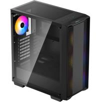 DEEPCOOL CC560-A-RGB Tempered Glass LED USB 3.0 ATX Mid Tower Kasa PSU YOK